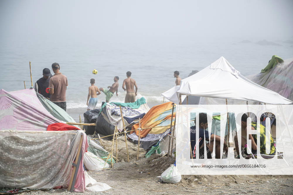 Settlements Continue on El Trampolín Beach Settlements on El Trampolín Beach, as of September 7, 2026, in Ceuta, Spain. Despite having been cleared, the camp on El Trampolín Beach resembles a makeshift city and remains occupied by people who continue to arrive in Ceuta. SEPTEMBER 7, 2026 Ceuta, Spain