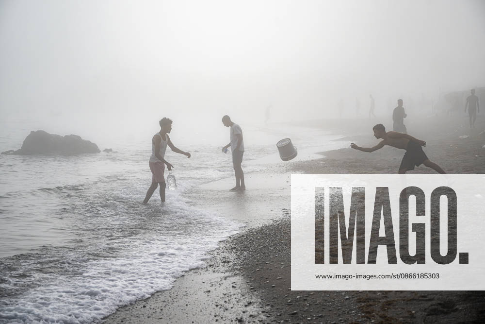 Settlements Continue on El Trampolín Beach Migrants relax on El Trampolín Beach, September 7, 2026, in Ceuta, Spain. Despite having been cleared, the camp on El Trampolín Beach resembles a makeshift city and remains occupied by people who continue to arrive in Ceuta. SEPTEMBER 7, 2026, Ceuta, Spain