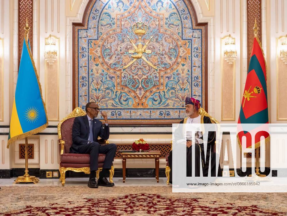 Oman Sultan and Rwandan President Hold Official Talks in Salalah Oman’s Sultan Haitham bin Tariq and Rwandan President Paul Kagame hold an official talks session at Al-Husn Palace in Salalah, Oman, on September 7, 2026. The two leaders discussed bilateral relations and ways to strengthen cooperation between the two countries across various fields. Photo by Sultan of Oman Press Office APA Images Muscat Muscat Oman 070926_Oman_OPO_00(1)