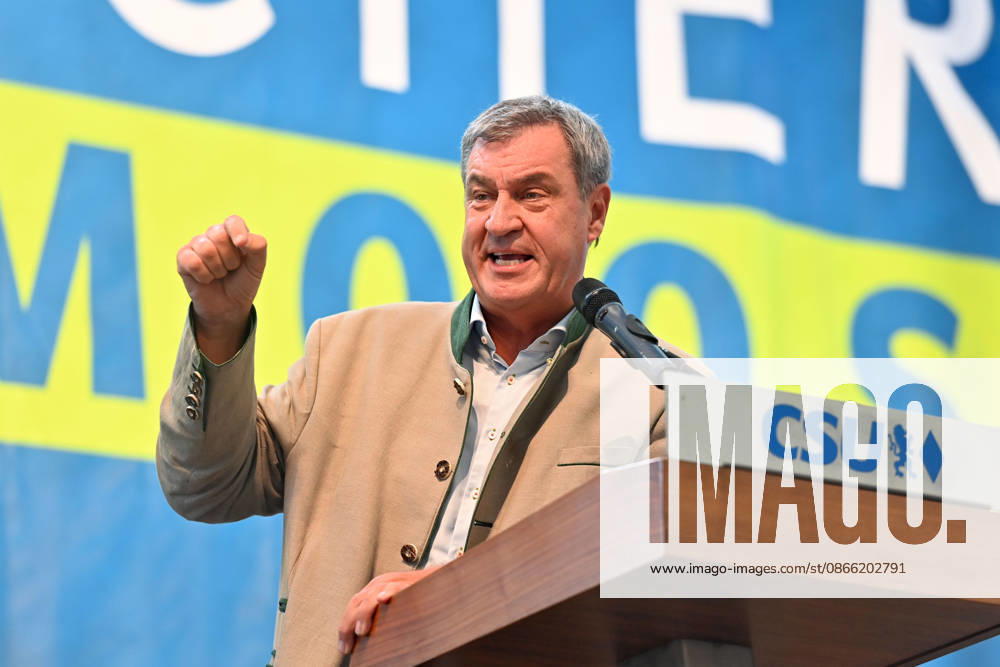 Rede Markus SOEDER (Ministerpraesident Bayern und CSU Vorsitzender), Einzelbild,angeschnittenes Einzelmotiv,Halbfigur,halbe Figur. Politischer Gillamoos am 07.09.2026 in Abensberg,