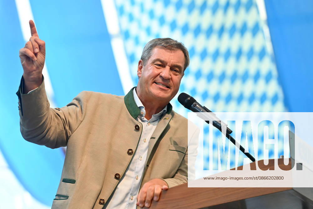 Rede Markus SOEDER (Ministerpraesident Bayern und CSU Vorsitzender), Einzelbild,angeschnittenes Einzelmotiv,Halbfigur,halbe Figur. Politischer Gillamoos am 07.09.2026 in Abensberg,
