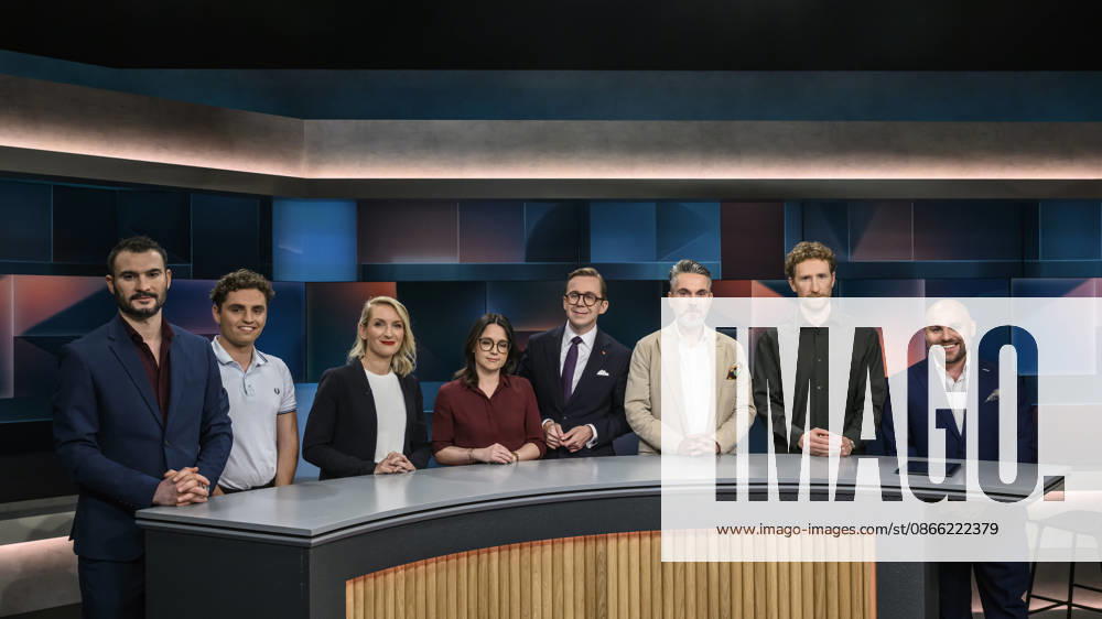 Im Bild v.l.: Aras Badr, Hannes Kreschel, Ines Schwerdtner, Anne Hähnig, Philipp Amthor, Fabio De Masi, BSW Parteivorsitzender, Louis Klamroth, Markus Frohnmaier, GER, Berlin, hart aber fair - Polittalk, TV, Format, mit Moderator - Louis Klamroth, Das Erste, Das Thema: Nach der Wahl: Wie verändert Sachsen-Anhalt Deutschland?, 07.09.2026,