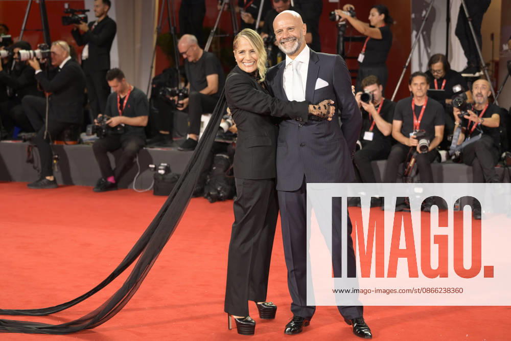 Delegazione Diva e Donna red carpet in Venice Lido - 07 Sep 2026 Heather Parisi (l) and Umberto Maria Anzolin (r) attend the red carpet of Delegazione during the 83rd Venice Film Festival at Palazzo del Cinema. Venice Lido Italy