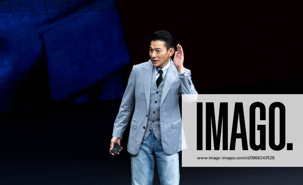 Andy Lau, brand ambassador for Ultimate Design, speaks at the launch event for the Huawei tri-fold Mate XT 2 on September 7, 2026 in Guangzhou, Guangdong Province of China. Huawei released the new smartphone featuring a next-generation chip with a 42 percent performance improvement.