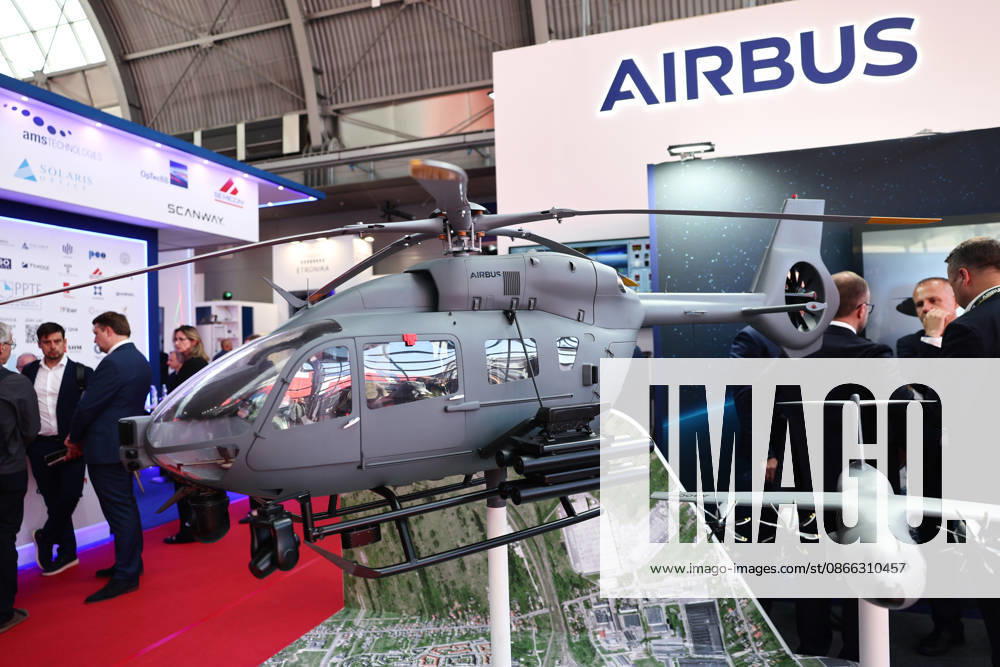 34th International Defence Industry Exhibition in Poland KIELCE, POLAND - SEPTEMBER 8: Airbus stand is seen during the 34th International Defence Industry Exhibition (MSPO) in Kielce, Poland, on September 8, 2026. Jakub Porzycki Anadolu Kielce Poland. Editorial use only. Please get in touch for any other usage.