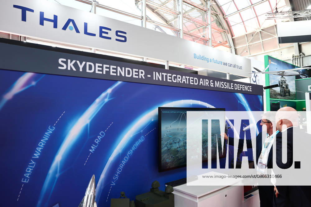 34th International Defence Industry Exhibition in Poland KIELCE, POLAND - SEPTEMBER 8: Thales stand is seen during the 34th International Defence Industry Exhibition (MSPO) in Kielce, Poland, on September 8, 2026. Jakub Porzycki Anadolu Kielce Poland. Editorial use only. Please get in touch for any other usage.