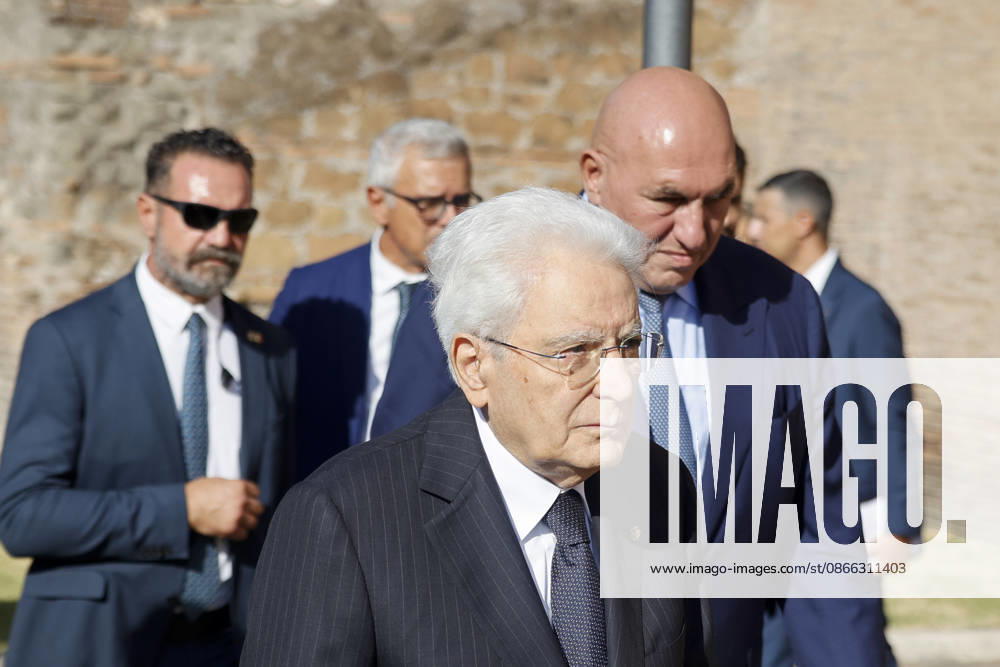 President of the Republic Sergio Mattarella and Minister of Defense Guido Crosetto. Commemorative ceremony on the occasion of the 83rd anniversary of the Defense of Rome at Porta San Paolo and the Parco della Resistenza on September 8, Rome, September 8, 2026. Rome ITALY - ZUMAa289 20260908_zia_a289_209