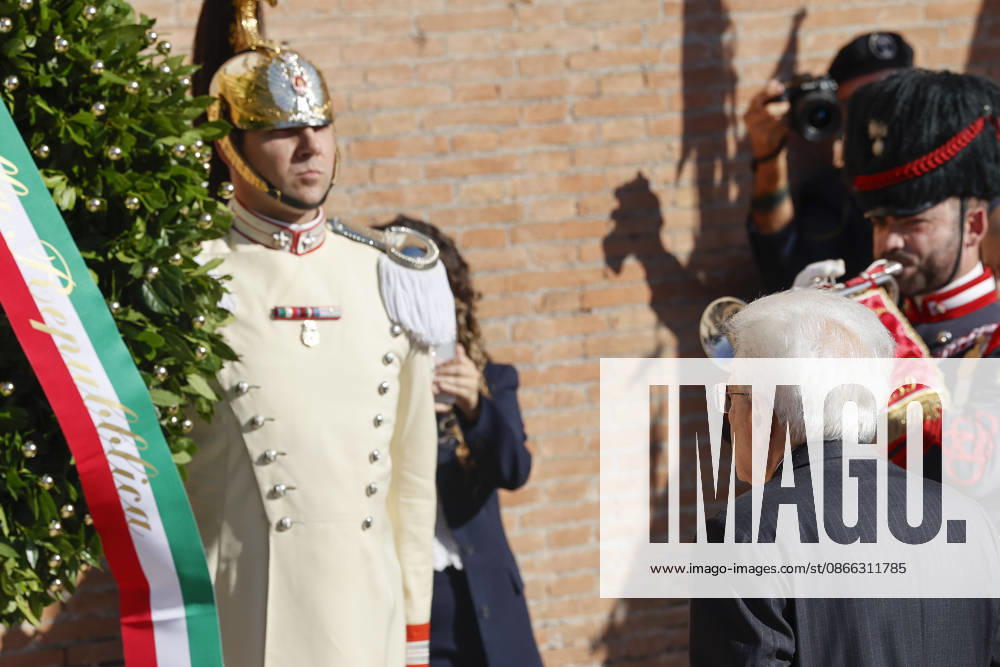 President of the Republic Sergio Mattarella, Commemorative Ceremony on the Occasion of the 83rd Anniversary of the Defense of Rome at Porta San Paolo and the Parco della Resistenza on September 8, Rome, 08 09 2026. Rome ITALY - ZUMAa289 20260908_zia_a289_214