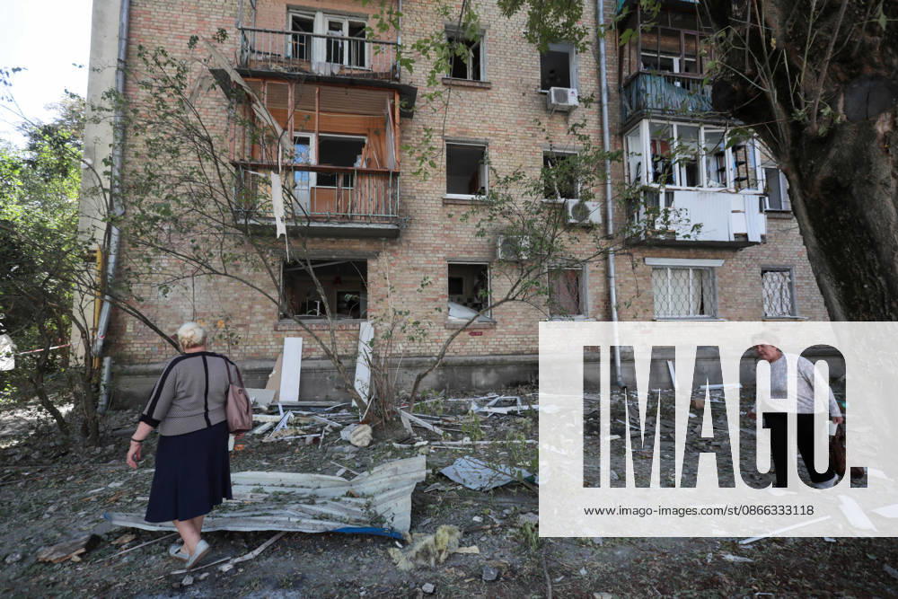 Destruction and fires reported across Kyiv districts after Russian attack Two elderly women walk among the rubble past an apartment block in the Solomianskyi district after a Russian attack, Kyiv, Ukraine, September 8, 2026. On Tuesday night, September 8, Russian forces launched another massive strike on the Ukrainian capital with ballistic and cruise missiles, as well as jet UAVs. The attack caused significant damage to civilian infrastructure, residential areas, and business facilities. Three people were killed, and 19 were injured., Credit:Oleksandr Klymenko Ukrinform Avalon Ukraine, Kyiv