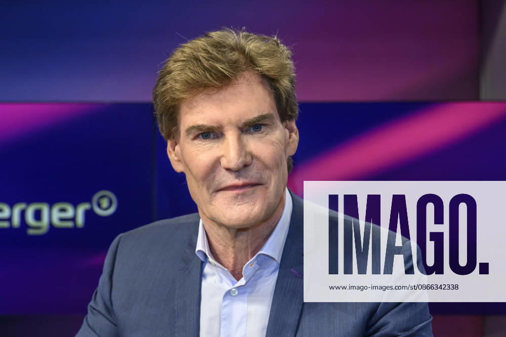 V.l. Carsten Maschmeyer (Unternehmer), GER, Berlin, Studio, zu Gast bei Maischberger, politische Talkshow, TV, Format, mit Moderatorin Sandra Maischberger, Das Erste, aus Adlershof Am Studio 20, 08.09.2026,