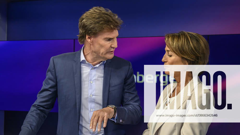 V.l. Carsten Maschmeyer (Unternehmer) mit Sandra Maischberger, GER, Berlin, Studio, zu Gast bei Maischberger, politische Talkshow, TV, Format, mit Moderatorin Sandra Maischberger, Das Erste, aus Adlershof Am Studio 20, 08.09.2026,