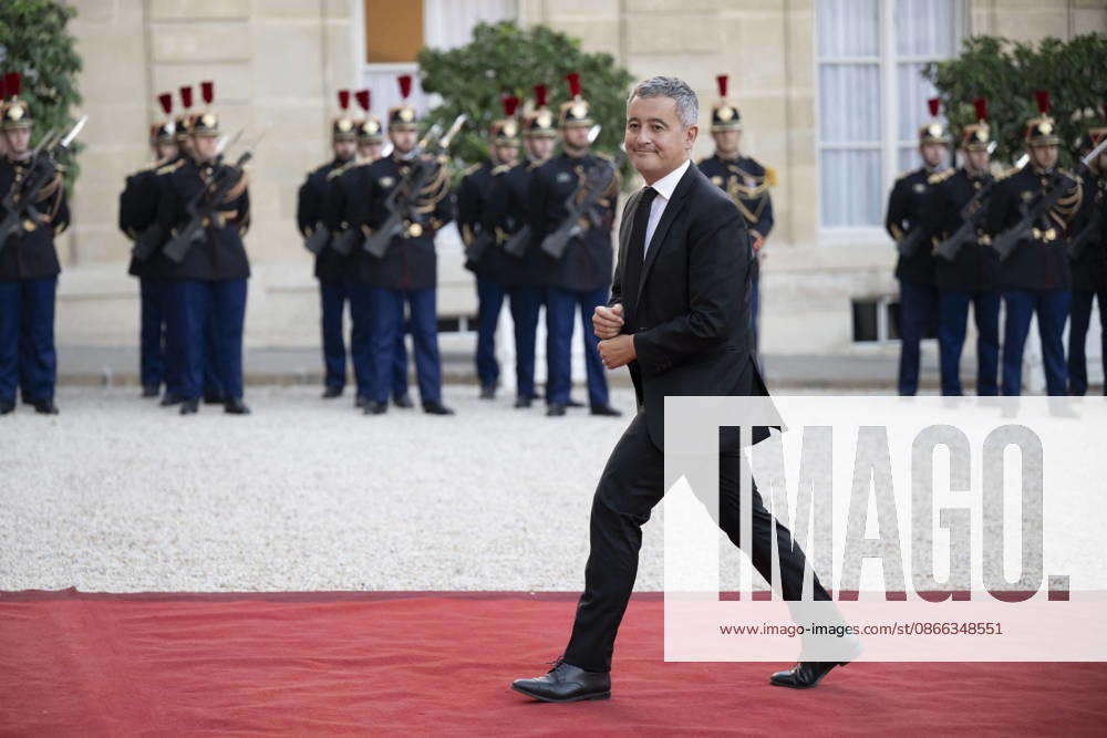 French State dinner for South Korea s President - Paris Gerald Darmanin before for a State dinner organised by France s President Emmanuel Macron for South Korea s President Lee Jae Myung at the Elysee Presidential Palace, in Paris on September 8, 2026.Photo by Eliot Blondet ABACAPRESS.COM Paris France France