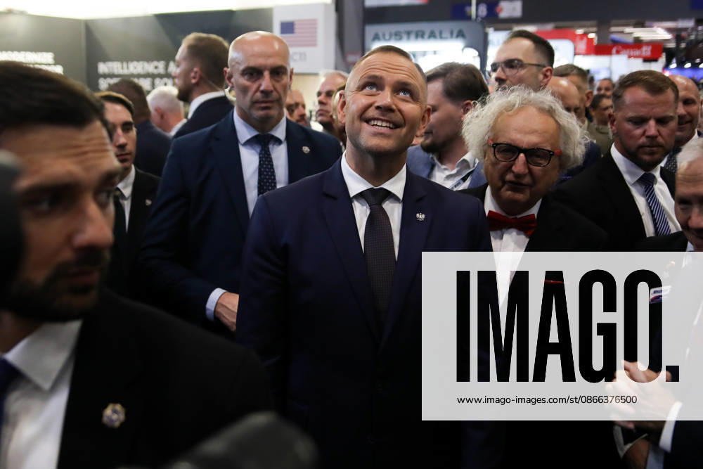 34th International Defense Industry Exhibition In Kielce Karol Nawrocki, President of Poland, attends the 34th International Defense Industry Exhibition at Targi Kielce in Kielce, Poland, on September 8, 2026. The International Defense Industry Exhibition (MSPO) is the largest defense fair in Central and Eastern Europe. During the event, representatives of state authorities, defense ministers, and delegations of military staffs meet, and the most modern defense systems, military technologies and military projects are presented. Kielce Poland