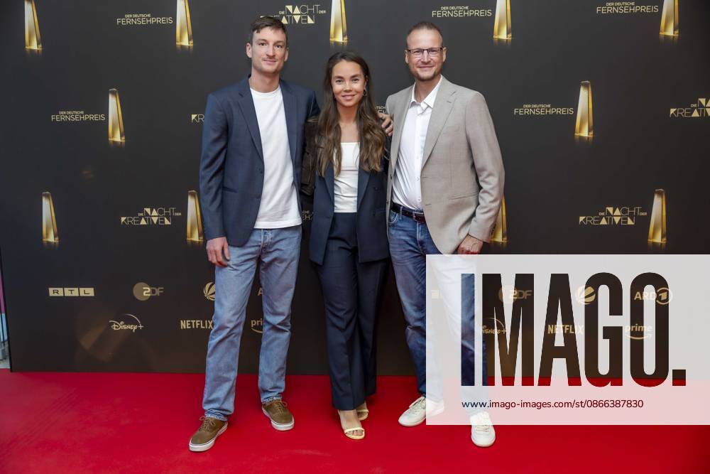 ABB KREATIVE - Eike Koehler, Kim Kristin Mauch und Bjoern Kurtenbach zu Gast auf dem roten Teppich bei der Gala Die Nacht der Kreativen Der Deutsche Fernsehpreis 2026 in der Flora am 08.09.2026 in Koeln NRW Deutschland