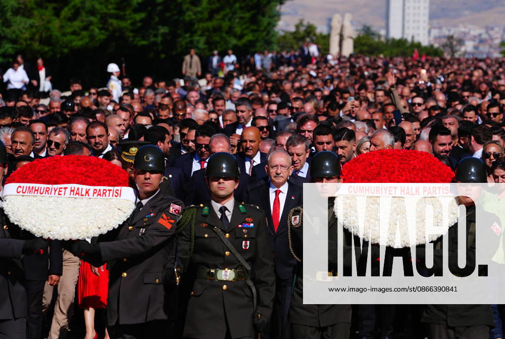 CHP mark its 103rd anniversary ANKARA, TURKIYE - SEPTEMBER 09: Leader of the Republican People s Party (CHP) Kemal Kilicdaroglu along with party members visit Anitkabir, the mausoleum of Mustafa Kemal Ataturk, founder of the Republic of Turkiye, as part of the events marking his party s 103rd founding anniversary in Ankara, Turkiye on September 09, 2026. Evrim Aydin Anadolu Ankara Turkey. Editorial use only. Please get in touch for any other usage.