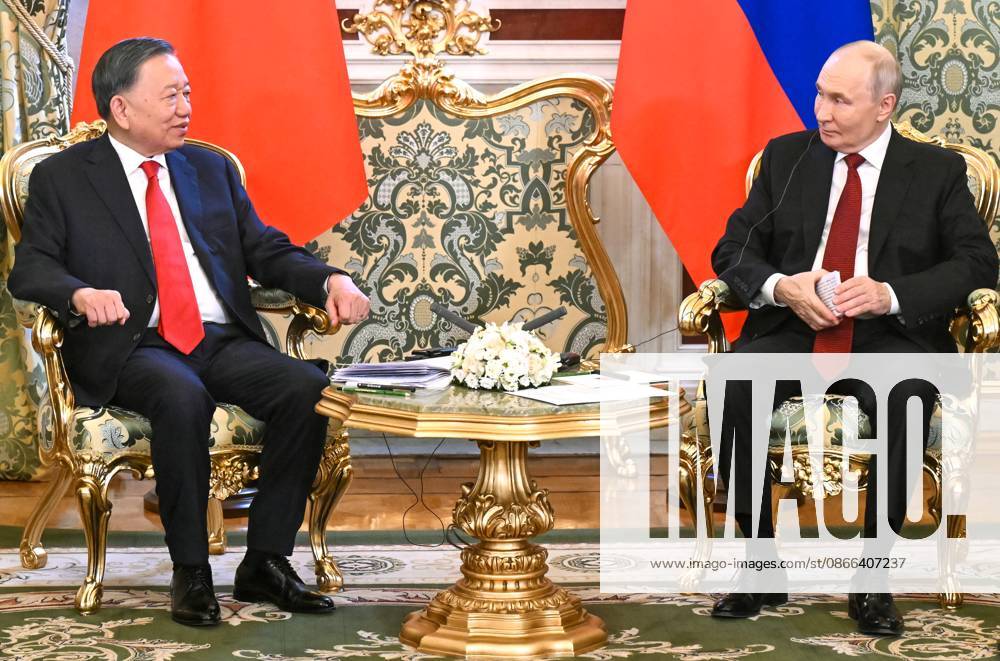Russia Vietnam 9239415 09.09.2026 Vietnamese President To Lam and Russian President Vladimir Putin attend a meeting at the Kremlin in Moscow, Russia. Alexey Maishev Sputnik Moscow Russia