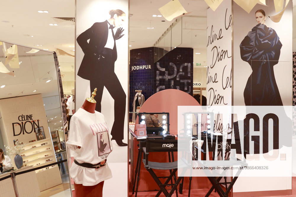Opening of the Céline Dion Pop-Up Store at Galeries Lafayette in Paris, in conjunction with her concert series at the Plénitude Arena on September 9, 2026. From September 3 to October 5, 2026, fans will be able to find all kinds of merchandise, such as Maje T-shirts, exclusive collaborations with Pierre Hermé Paris, gloves, shopping bags. Visitors to the pop-up will have the chance to scan a QR code to enter a drawing for one of four pairs of tickets to Céline Dion’s concerts. Christophe Aubert Bestimage A pop-up store dedicated to Céline Dion is opening at Galeries Lafayette in Paris on September 9, 2026, to coincide with her concert series at the Plénitude Arena. From September 3 to October 5, 2026, fans will be able to find a wide range