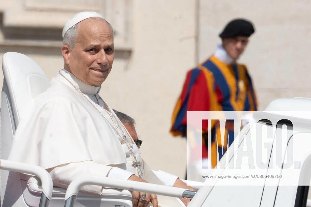 Pope Leo XIV At Weekly General Audience - Vatican City His Holiness Pope Leo XIV attends the weekly general audience at St Peter s Square in Vatican City, Vatican City on September 9, 2026. Photo by Andrea Bracaglia ABACAPRESS.COM Vatican Vatican City Vatican (or Holy See)