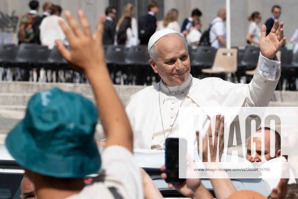 Pope Leo XIV At Weekly General Audience - Vatican City His Holiness Pope Leo XIV attends the weekly general audience at St Peter s Square in Vatican City, Vatican City on September 9, 2026. Photo by Andrea Bracaglia ABACAPRESS.COM Vatican Vatican City Vatican (or Holy See)