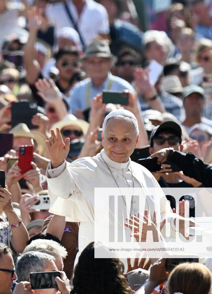 Pope Leo XIV leads The General Audience - Vatican Pope Leo XIV attends the weekly general audience in Saint Peter’s square, Vatican on September 9, 2026. Photo by Eric Vandeville ABACAPRESS.COM Rome Vatican (or Holy See)