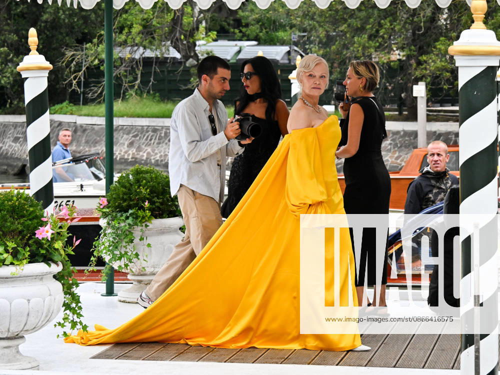 IPA88317132 - Venice, 83rd Venice International Film Festival 2026 - Day 8. Arrivals at the Hotel Excelsiors pier. Pictured: PAMELA ANDERSON