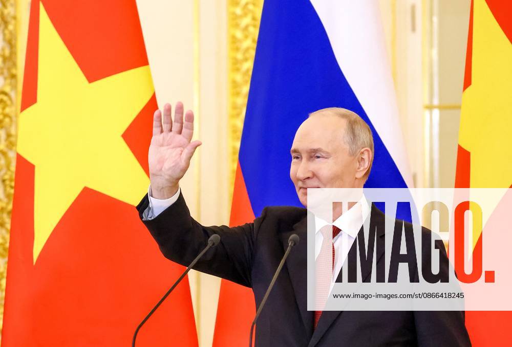 Russia Vietnam 9239553 09.09.2026 Russian President Vladimir Putin takes part with Vietnamese President To Lam via videoconference in the opening of a laboratory for the study and prevention of infectious diseases at the Joint Russian-Vietnamese Tropical Research and Technology Centre in Hanoi during their meeting at the Kremlin in Moscow, Russia. Geodakyan Artem Sputnik Moscow Russia