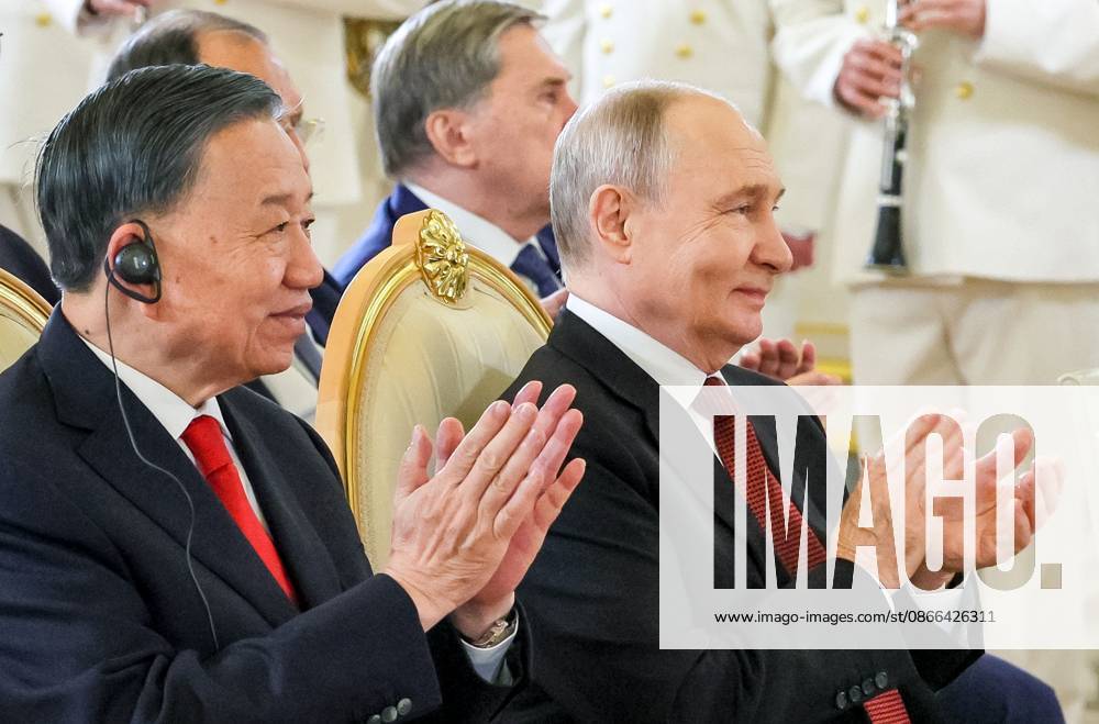 Russia Vietnam 9239673 09.09.2026 Vietnamese President To Lam and Russian President Vladimir Putin attend a ceremony to present To Lam with the Tolstoy Peace Prize at the Kremlin in Moscow, Russia. Mikhail Metzel Sputnik Moscow Russia