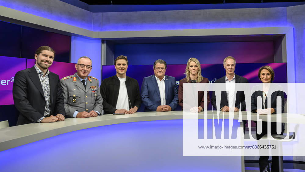 Im Bild v.l.: Alexander Prinz , Carsten Breuer , Constantin Schreiber (Axel Springer), Stephan Brandner, AfD (Mitglied des Rechtsausschusses), Julie Kurz (ARD), Sebastian Fiedler, SPD, Sandra Maischberger, GER, Berlin, Studio, zu Gast bei Maischberger, politische Talkshow, TV, Format, mit Moderatorin Sandra Maischberger, Das Erste, aus Adlershof Am Studio 20, 09.09.2026,