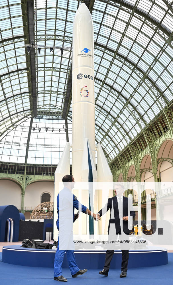 Thomas Pesquet and Emmanuel Macron, President of the French Republic, E. Macron, President of the French Republic, at the International Space Summit on September 10, 2026, at the Grand Palais in Paris, September 9, 2026. Nearly 1,100 companies from the space sector will also be present at the Grand Palais, demonstrating the exceptional mobilization of the global space ecosystem around this event, organized by France and Germany. The Summit will address all issues related to the development and innovation of the space sector through three key themes: 1) tackling the challenges of the global space economy through international cooperation; 2) advancing science, technology, and space exploration from an international perspective; and 3) ensur