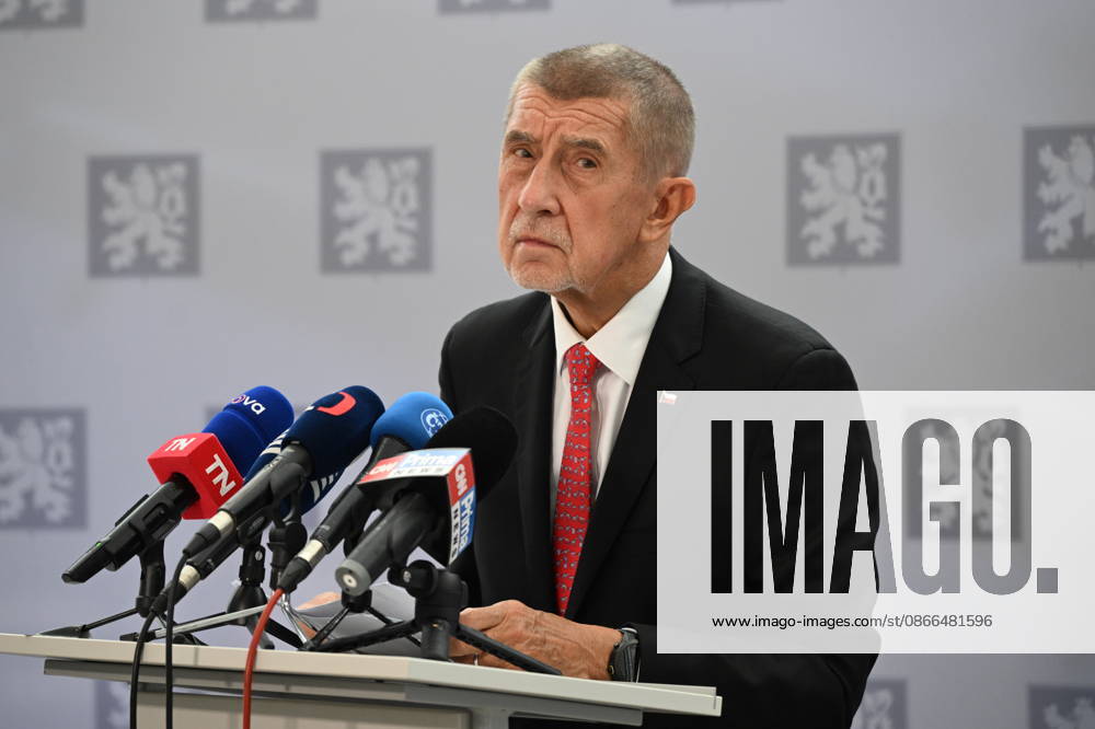 Prime Minister Andrej Babis (ANO) gives comments to media before departing for meeting of prime ministers of Visegrad Four (Czech Republic, Hungary, Poland, Slovakia) with his Irish counterpart Micheal Martin, whose country currently holds the EU Council presidency, Prague-Kbely Airport, Prague, September 10, 2026. (CTKxPhoto KaterinaxSulova) CTKPhotoP2026091003924 CTKPhotoP2026091003924