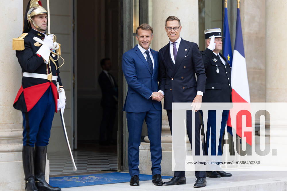 Emmanuel Macron meets with Finland President - Paris French President Emmanuel Macron welcomes Finland s President Alexander Stubb before a meeting at the Elysee Palace in Paris on September 10, 2026. Photo by Raphael Lafargue ABACAPRESS.COM Paris France