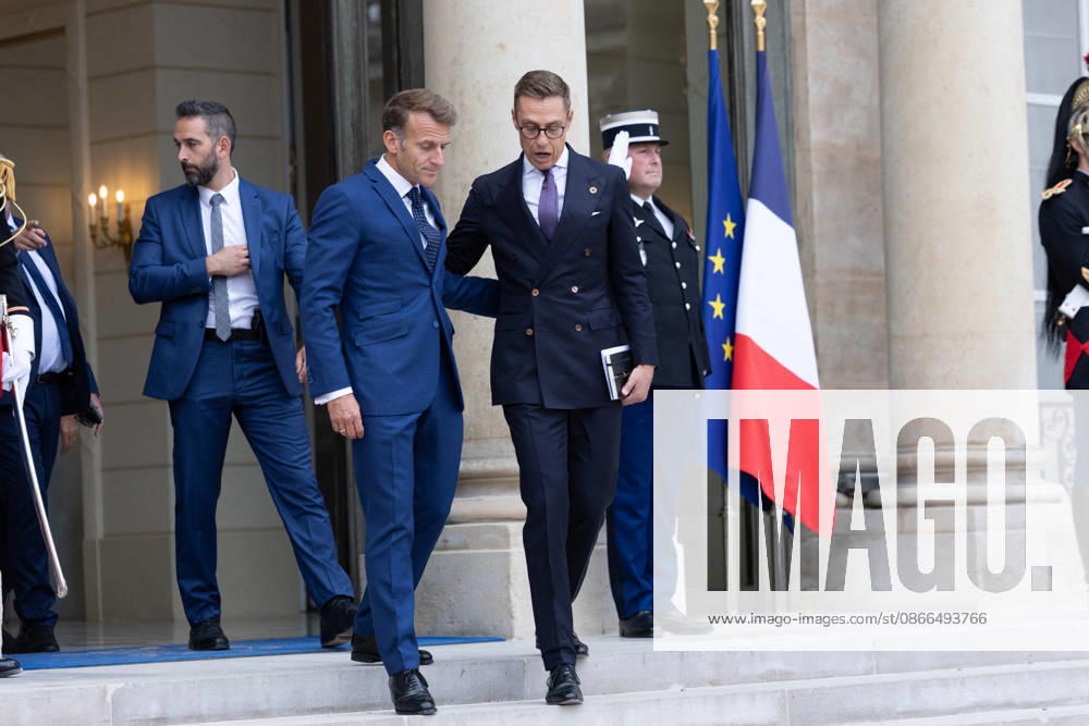 Emmanuel Macron meets with Finland President - Paris French President Emmanuel Macron and Finland s President Alexander Stubb leaves after a meeting at the Elysee Palace in Paris on September 10, 2026. Photo by Raphael Lafargue ABACAPRESS.COM Paris France