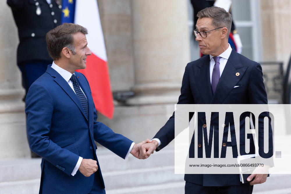 Emmanuel Macron meets with Finland President - Paris French President Emmanuel Macron and Finland s President Alexander Stubb leaves after a meeting at the Elysee Palace in Paris on September 10, 2026. Photo by Raphael Lafargue ABACAPRESS.COM Paris France