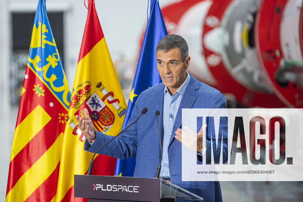 Sánchez Visits the Facilities of the Aerospace Company PLD Space in Elche, Alicante. Prime Minister Pedro Sánchez visited the facilities of the aerospace company PLD Space on September 10, 2026, in Elche, Alicante, Valencian Community, Spain. PLD Space, a Spanish company specializing in space launch vehicles, was founded in 2011 and is developing the MIURA 5 orbital rocket to launch small satellites from French Guiana. The visit coincides with efforts to accelerate its industrialization, following a 158.9-million-euro contract from the European Space Agency to strengthen its orbital capabilities. SEPTEMBER 10, 2026 Víctor Ferná Elche, Alicante, Valencian Community Elche, Alicante, Valencian Community, Spain