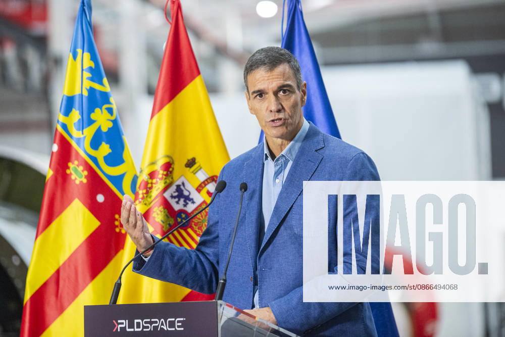 Sánchez Visits the Facilities of the Aerospace Company PLD Space in Elche, Alicante. Prime Minister Pedro Sánchez visited the facilities of the aerospace company PLD Space on September 10, 2026, in Elche, Alicante, Valencian Community, Spain. PLD Space, a Spanish company specializing in space launch vehicles, was founded in 2011 and is developing the MIURA 5 orbital rocket to launch small satellites from French Guiana. The visit coincides with efforts to accelerate its industrialization, following a 158.9-million-euro contract from the European Space Agency to strengthen its orbital capabilities. SEPTEMBER 10, 2026 Víctor Ferná Elche, Alicante, Valencian Community Elche, Alicante, Valencian Community, Spain