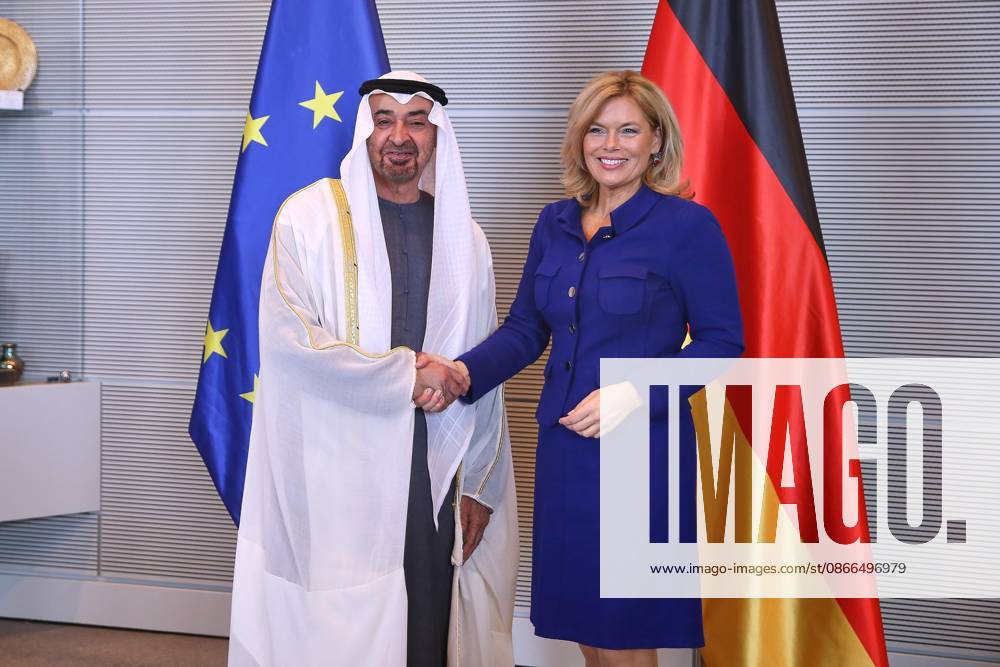 Berlin, Deutschland, 10.09.2026: Deutscher Bundestag: Staatsbesuch S.H. des Präsidenten der Vereinigten Arabischen Emirate, Scheich Mohammed bin Zayed Al Nahyanin: Muhammad bin Zayid Al Nahyan und Julia Klöckner (CDU)