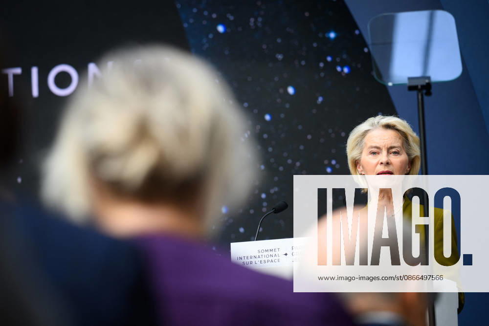 Ursula von der Leyen, President of the European Commission, at the International Space Summit at the Grand Palais in Paris, France, on September 10, 2026. Caught between the United States and China, Europe intends to defend its position at the first international summit in Paris—an event snubbed by the American giants and one that the German chancellor, despite being a co-organizer, is not attending Eric Tschaen Pool Bestimage International Space Summit at the Grand Palais in Paris on September 10, 2026 Caught between the United States and China, Europe intends to defend its position at the first international summit in Paris—an event snubbed by the American giants and attended without the German chancellor, one of the event’s co-hosts Par