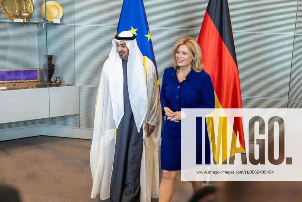 Staatsbesuch S.H. des Präsidenten der Vereinigten Arabischen Emirate, Scheich Mohammed bin Zayed Al Nahyan, in der Bundesrepublik Deutschland. Deutschland, Berlin am 10. September 2026: Die Präsidentin des Deutschen Bundestages, Julia Klöckner, empfängt den Präsidenten der Vereinigten Arabischen Emirate, Scheich Mohammed bin Zayed Al Nahyan, im Deutschen Bundestag in Berlin.
