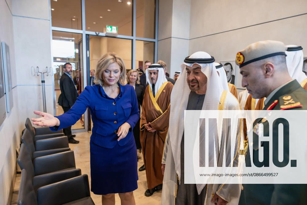 Staatsbesuch S.H. des Präsidenten der Vereinigten Arabischen Emirate, Scheich Mohammed bin Zayed Al Nahyan, in der Bundesrepublik Deutschland. Deutschland, Berlin am 10. September 2026: Die Präsidentin des Deutschen Bundestages, Julia Klöckner, empfängt den Präsidenten der Vereinigten Arabischen Emirate, Scheich Mohammed bin Zayed Al Nahyan, im Deutschen Bundestag in Berlin.