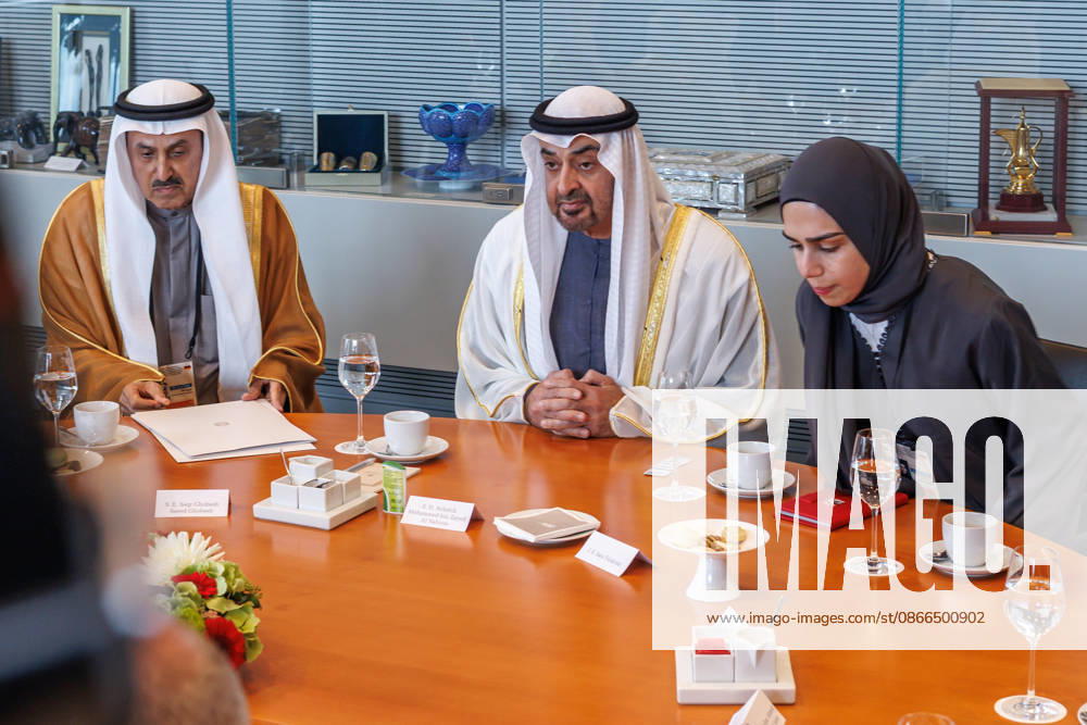 Bundestagspraesidentin Julia Kloeckner empfaengt den Staatspraesidenten der Vereinigten Arabischen Emirate Bundestagspraesidentin Julia Kloeckner empfaengt den Staatspraesidenten der Vereinigten Arabischen Emirate, Scheich Mohammed bin Zayed Al Nahyan im Deutschen Bundestag am 10.09.26 in Berlin. Berlin Berlin Deutschland Bundestag