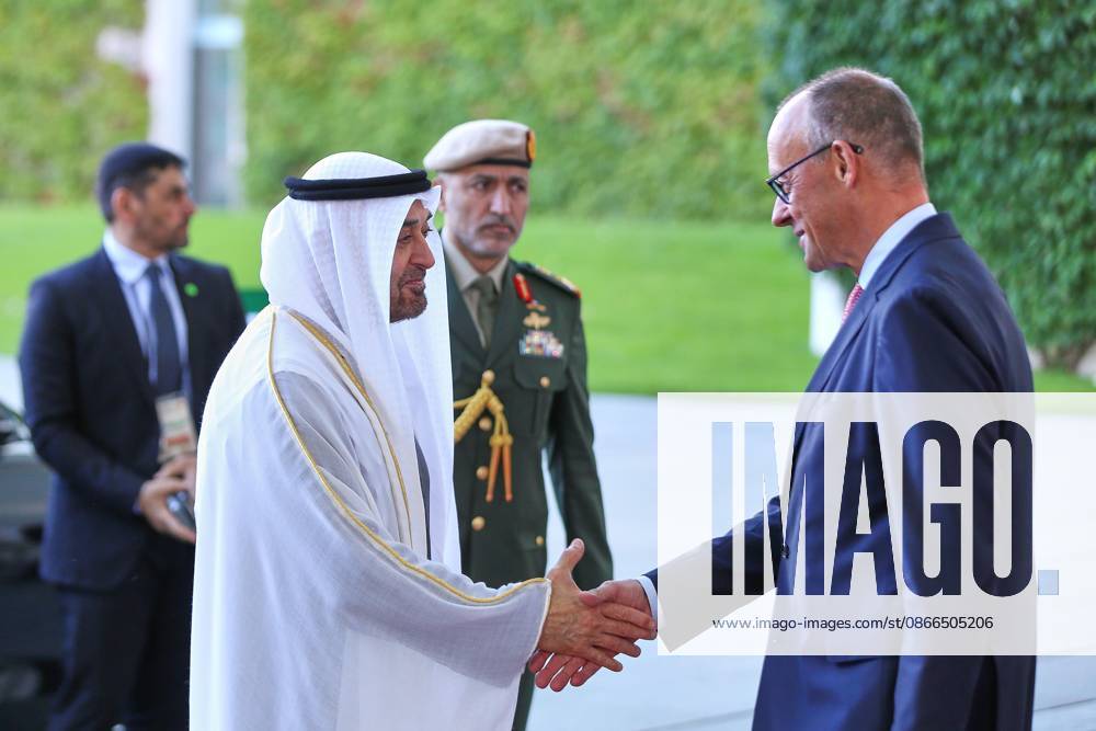Berlin, Deutschland, 10.09.2026: Deutscher Bundestag: Staatsbesuch S.H. des Präsidenten der Vereinigten Arabischen Emirate: Muhammad bin Zayid Al Nahyan und Friedrich Merz