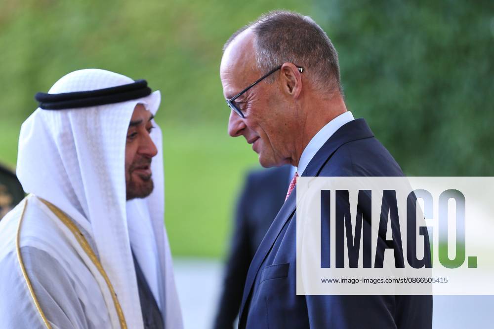 Berlin, Deutschland, 10.09.2026: Deutscher Bundestag: Staatsbesuch S.H. des Präsidenten der Vereinigten Arabischen Emirate: Muhammad bin Zayid Al Nahyan und Friedrich Merz