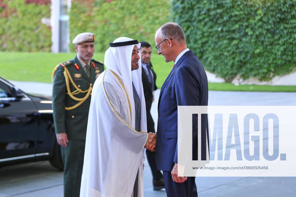 Berlin, Deutschland, 10.09.2026: Deutscher Bundestag: Staatsbesuch S.H. des Präsidenten der Vereinigten Arabischen Emirate: Muhammad bin Zayid Al Nahyan und Friedrich Merz