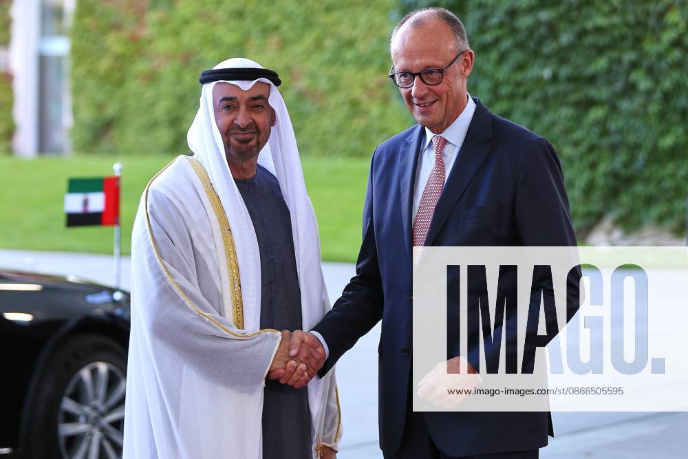 Berlin, Deutschland, 10.09.2026: Deutscher Bundestag: Staatsbesuch S.H. des Präsidenten der Vereinigten Arabischen Emirate: Muhammad bin Zayid Al Nahyan und Friedrich Merz