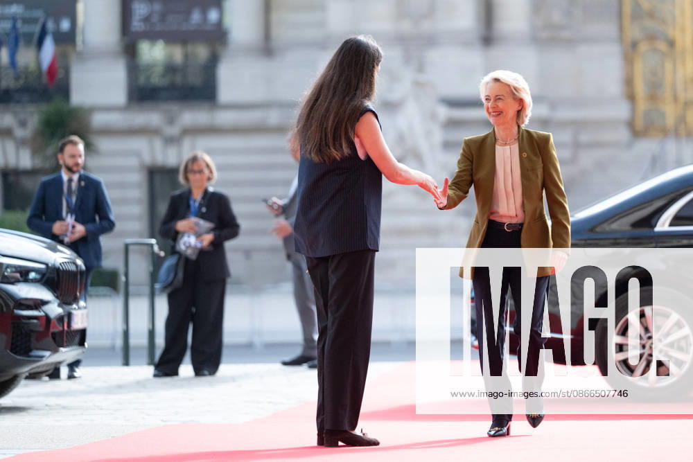 Arrivals at the International Space Summit - Paris European Commission President Ursula von der Leyen arrives at the International Space Summit at the Grand Palais in Paris, France on September 10, 2026. Photo by Jeanne Accorsini Pool ABACAPRESS.COM Paris France