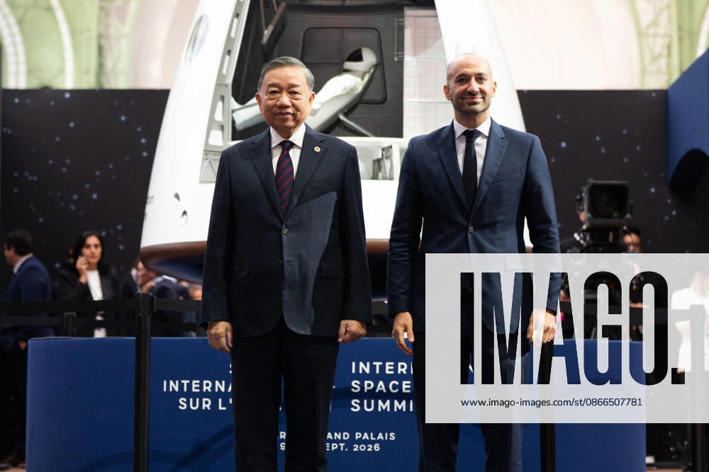 Arrivals at the International Space Summit - Paris French Junior Minister for Europe Benjamin Haddad welcomes Vietnam s President To Lam at the International Space Summit at the Grand Palais in Paris, France on September 10, 2026. Photo by Jeanne Accorsini Pool ABACAPRESS.COM Paris France