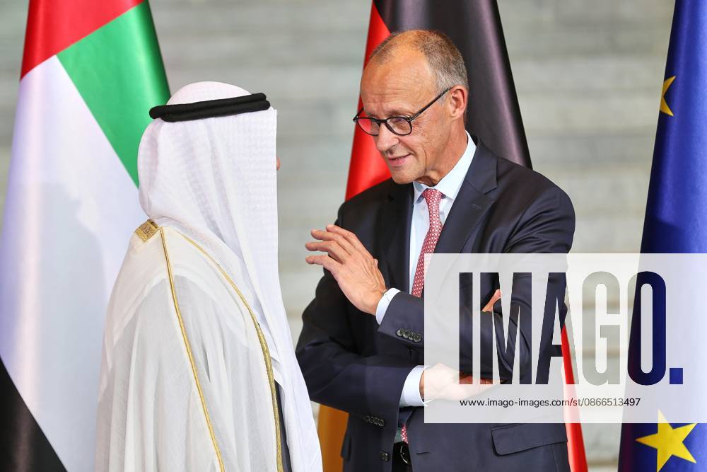 Berlin, Deutschland, 10.09.2026: Bundeskanzleramt: Staatsbesuch S.H. des Präsidenten der Vereinigten Arabischen Emirate: Muhammad bin Zayid Al Nahyan und Friedrich Merz