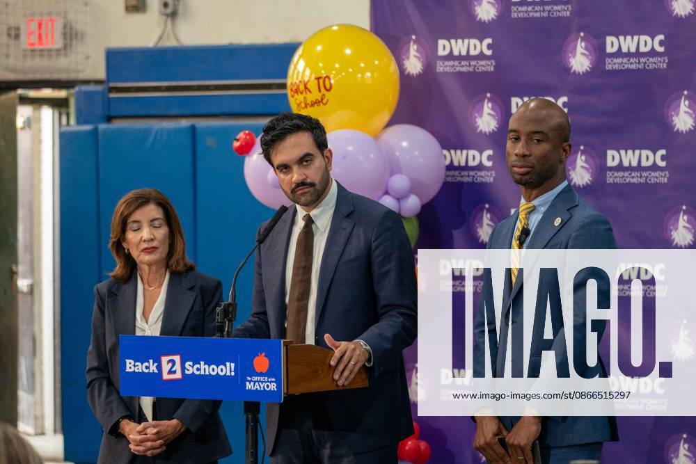 New York, NY- September 10: Mayor Zohran Mamdani, Kathy Hochul and Kamar H. Samuels Bring NYC Public Schools Procurement into the 21st Century, Saving More than 00 Million. Credit: Camara Porter USA - ZUMAa123 20260910_zaa_a123_005