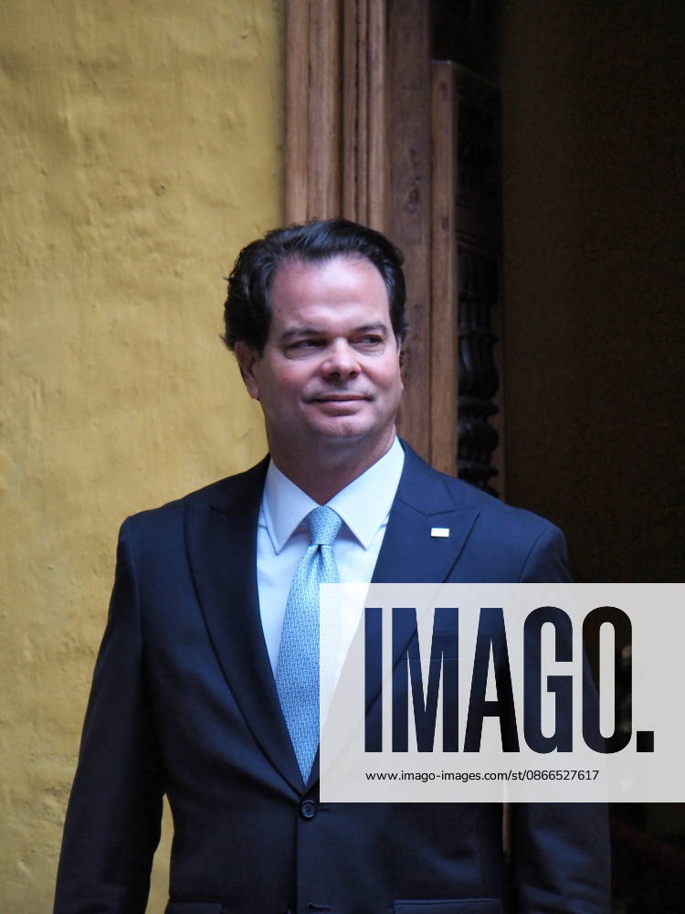 Bernie Navarro, Ambassador of the United States of America to Peru, at the Torre Tagle Palace during the visit of the U.S. Secretary of State Marco Rubio to discuss matters of state. Lima Peru - ZUMAg240 20260910_zip_g240_005