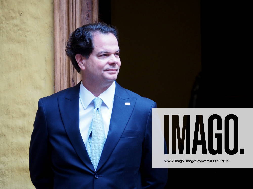Bernie Navarro, Ambassador of the United States of America to Peru, at the Torre Tagle Palace during the visit of the U.S. Secretary of State Marco Rubio to discuss matters of state. Lima Peru - ZUMAg240 20260910_zip_g240_006